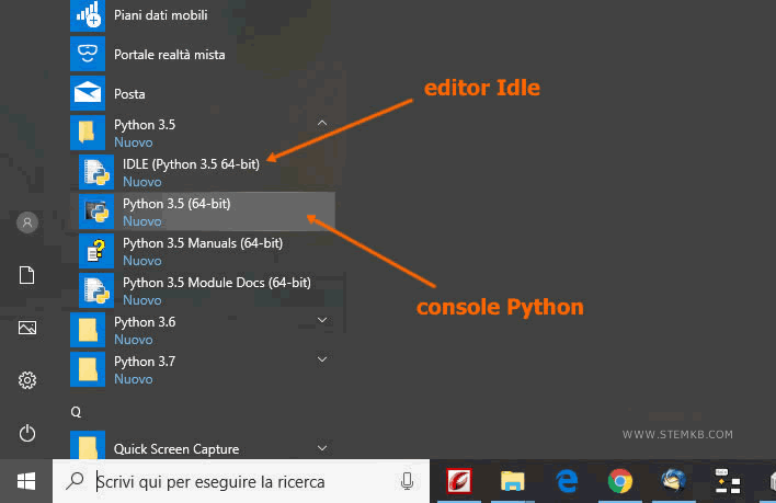 come aprire Python su Windows