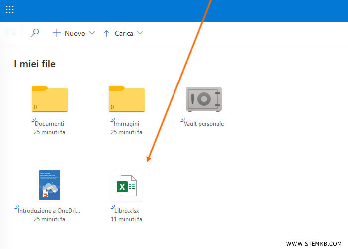 clicca sul file che vuoi aprire