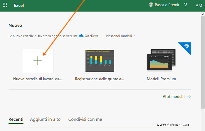 come creare un file excel