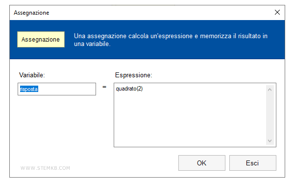 la finestra di assegnazione