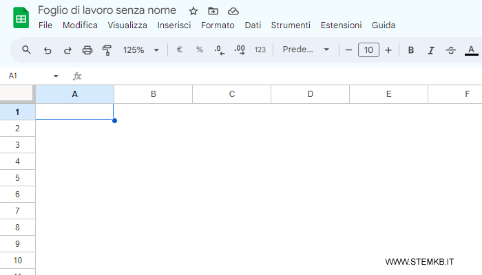 la disattivazione della griglia