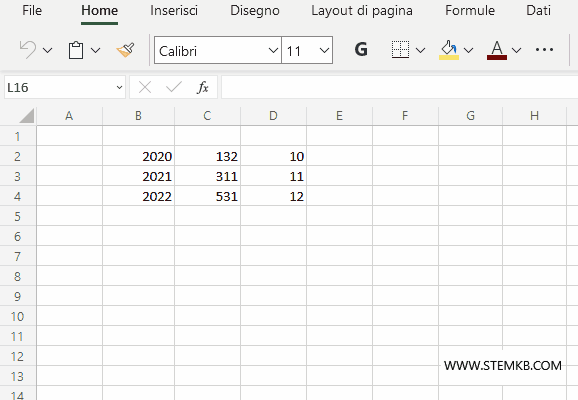 seleziona la voce Elimina righe