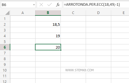 il numero arrotondato è 20