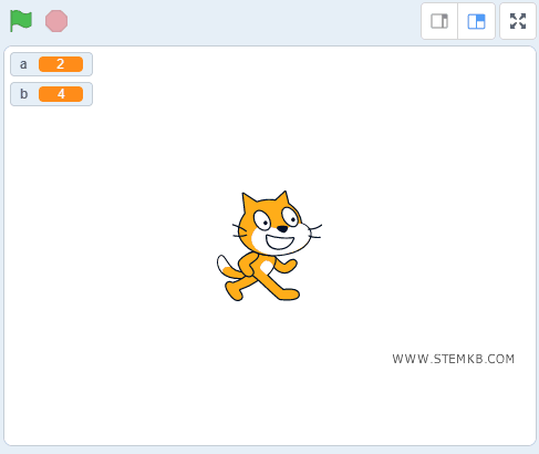 come fare la moltiplicazione su Scratch usando due variabili