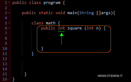 scrivi il tipo del dato di ritorno