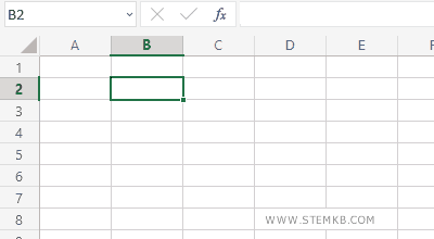 seleziona la cella B2