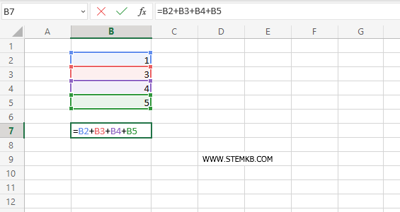 un esempio di formula