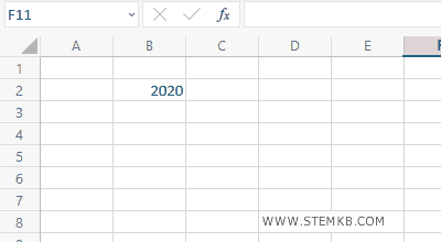 modifica la cella B2