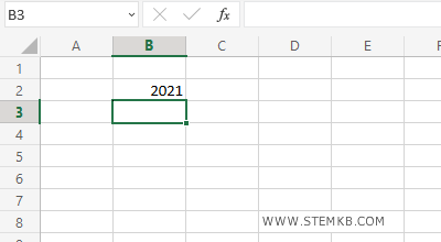 il dato nella cella B2 &egrave; stato modificato