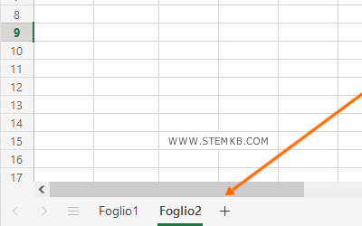 come passare da una scheda all'altra su Excel