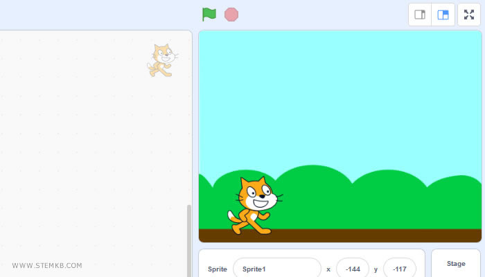lo scenario iniziale &egrave; pronto