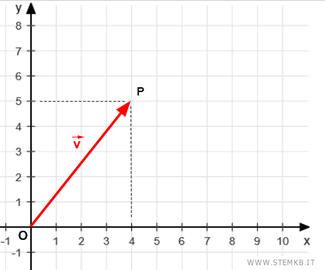 le coordinate del vettore
