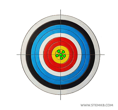 esempio di buona accuratezza e buona precisione