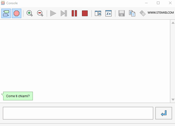 l'esecuzione dell'algoritmo