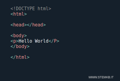 il documento con i tag in minuscolo
