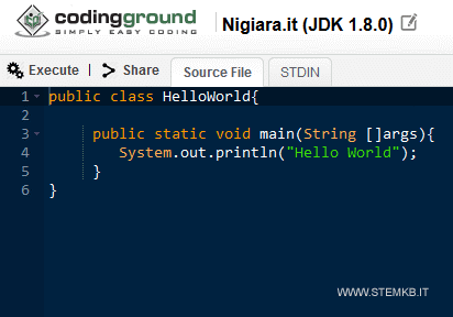 un esempio di emulazione java 