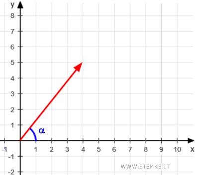 la direzione del vettore