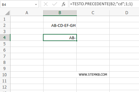 il risultato &egrave; AB