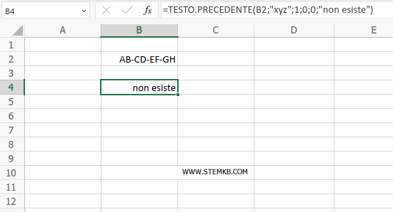 la funzione visualizza il messaggio personalizzato