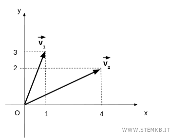 due vettori di esempio