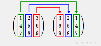la riflessione della matrice